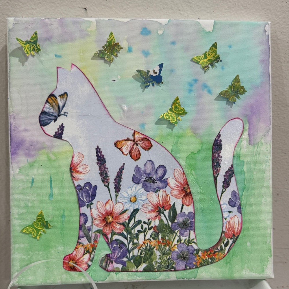 Cat  on  Canvas gift set